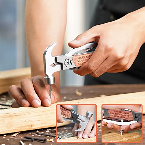 VEITORLD All in One Tools Hammer Multitool, Gifts for Dad from Daughter Son Christmas, Best Top Presents Stocking Stuffers, Unique Personalized Birthday Gift Ideas for Men Stepdad Him(Dad Are Hero) | The Storepaperoomates Retail Market - Fast Affordable Shopping