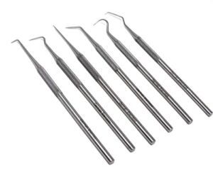 Set of 6 Stainless Steel Precision Micro Probe Set Combo, 5.5 inch Overall Length
