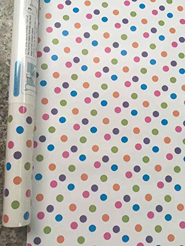 Self-Adhesive Colorful Polka Dot Shelf Drawer Liner Paper Dresser Furniture Wall Decal Sticker Paper Peel and Stick Wallpaper 17.7″x78.7″ | The Storepaperoomates Retail Market - Fast Affordable Shopping
