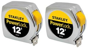 Stanley Hand Tools 33-312 3/4″ X 12′ PowerLock Professional Tape Measure (2 Pack)