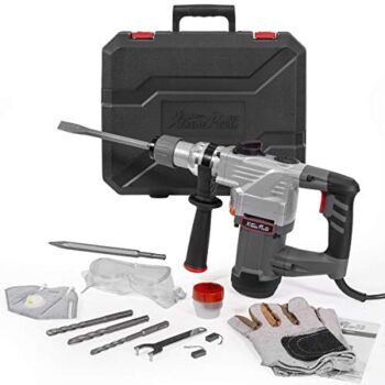 XtremepowerUS 45356 Rotary Hammer Drill w/Bits & Case Electric 1-1/4″ SDS Concrete Cement Masonry | The Storepaperoomates Retail Market - Fast Affordable Shopping