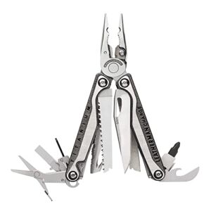 LEATHERMAN, Charge Plus TTi Titanium Multitool with Scissors and Premium Replaceable Wire Cutters, Stainless Steel, Built in the USA