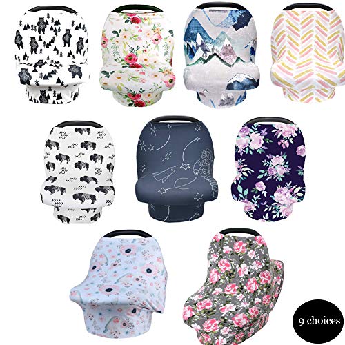 Joint Gou Stretchy Baby Carrier Cover with 4-in-1 Multi-use for Baby Carseat Nursing/Breastfeeding Infinity Scarf Stroller Feeding high Chair Versatile Cover for Baby Girls or Boys,Mountain | The Storepaperoomates Retail Market - Fast Affordable Shopping