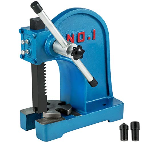 BestEquip Manual Arbor Press 1 Ton, Heavy Duty Arbor Press with 4-5/8 Inch Maximum Height, Manual Desktop Arbor Press Cast Iron Material, for Riveting Punching Holes | The Storepaperoomates Retail Market - Fast Affordable Shopping