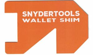 Wallet Shim – Credit Card Size Tool | Cool Gadgets for Men and Women: PVC Wallet Card – Orange
