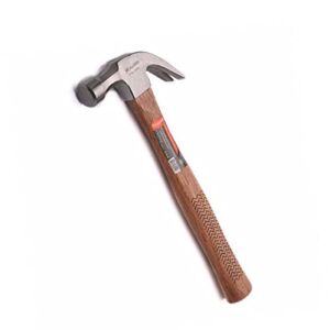 Edward Tools Oak Claw Hammer 16 oz – Heavy Duty All Purpose Hammer – Forged Carbon Steel Head – Etched Solid Oak Handle for more durability and grip (1)