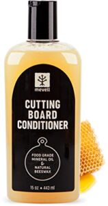 Cutting Board Conditioner Wax for Butcher Blocks, Countertops, Wood Bowls and Utensils, Cutting Board Wax Made With Food Grade Mineral Oil and Natural Beeswax, 15 Oz