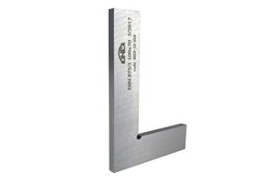 Kinex 4033-12-010 4 Inches Tall x 2.75 Inches Wide Flat Solid Machinist Square DIN 875/1 Square to w/in 0.0005 Inches