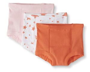 Moon and Back by Hanna Andersson Toddler Kids 3-Pack Training Underwear, Pink, 18 months – 3T
