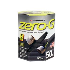 Zero-G 5/8 in. D X 50 ft. L Black Aluminum Garden Hose