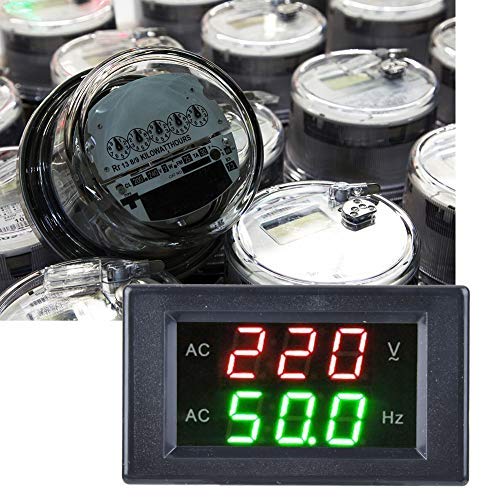 Voltage Frequency Meter, Generator Gauge Panel, Dual Display LED Test Tool, Used for AC 45-65HZ Power Supply (Black) Testers and Detectors Voltmeter | The Storepaperoomates Retail Market - Fast Affordable Shopping