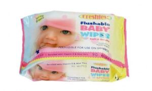Flushable Soft Gentle Fresh Hypoallergenic Baby Wipes 270 Alcohol Free Wipes
