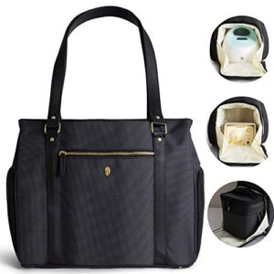 Idaho Jones Breast Pump Bag with Cooler Pocket – Ellerby | Spectra Pump Bag for Working Moms | Stylish Spectra S1 Bag Fits 15” Laptop | Cool Storage Bags for Medela / Spectra S1 Breast Pump Cooler Bag