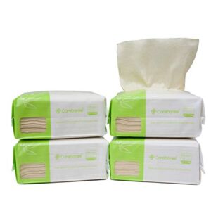 400 Count Careboree Unbleached Baby Bamboo Wipes Dry Unscented Multi-Purpose Cotton Tissue Small Size