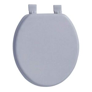J&V Textiles Soft Round Toilet Seat With Easy Clean & Change Hinge, Padded (White)*
