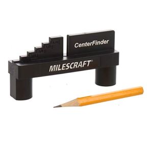 Milescraft 8408 Center Finder – Center Scriber and Offset Measuring & Marking Tool for Woodworking