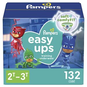 Pampers Easy Ups Training Pants Boys and Girls, 2T-3T (Size 4), 132 Count, Enormous Pack, Packaging & Prints May Vary
