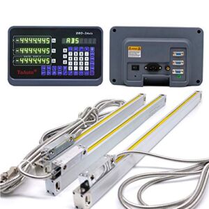 DRO 3 Axis Digital Readout Display +3pc Glass Linear Scale for CNC Mill Lathe Machine (350+450+950)