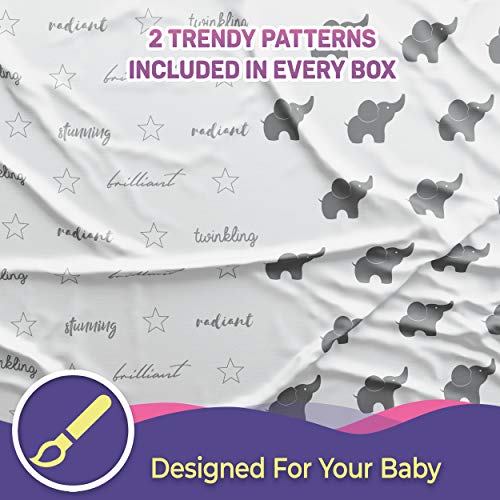 Budding Sprout Organic Cotton Ultra Soft Hypoallergenic Changing Pad Covers (2-Pack) Fits Standard Size Pads 16” x 32” Comes with Two Unisex Design | The Storepaperoomates Retail Market - Fast Affordable Shopping