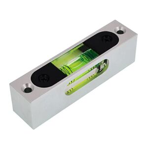 Metal high precision strip type adjustable level small level ruler rectangular horizontal bubble (green magnetic)