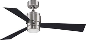 Fanimation Fans FP4660SSBNW-52BLW-LK Zonix Wet Custom 3 Blade 52 Inch Ceiling Fan with Handheld Control and Includes Light Kit, Choose Your Blade Finish: Black