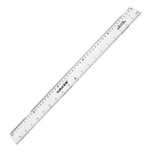 Utoolmart Straight Ruler 50cm Metric Plastic Clear Measuring Tool 1 pcs