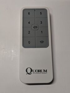 Quorum International Dc Motor Hand Held Ceiling Fan Remote Control – White – 8-9860-0