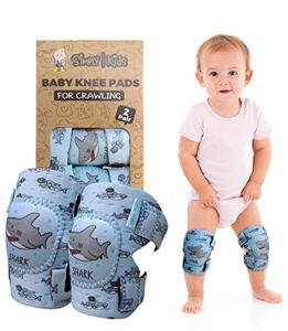 Baby Knee Pads for Crawling (2 Pairs) Rodilleras para Bebe, CPSIA Certified – Infant Knee Protector for Toddler, Girl, Boy, Crawler