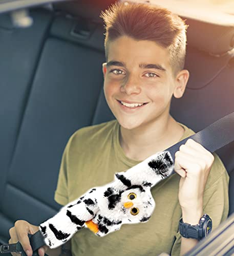 DolliBu Owl Plush Car Seatbelt Cover – Soft Fluffy Plush Cushion Support for Safety Seat Belt Strap Cover, Decorative Wild Life Stuffed Animal Padded Toy, Cute Vehicle Accessory for Kids & Adults | The Storepaperoomates Retail Market - Fast Affordable Shopping