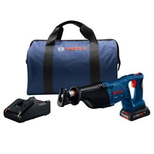 BOSCH Power Tools Reciprocating Saw Kit – CRS180-B15 18V D-Handle Saw w/ (1) 4.0 Ah CORE Battery