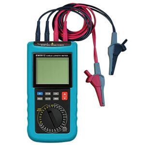 allsun Digital Electric Cable Resistance Tester Cable Wire Length Meter Ohm Resistance Meter Up to 30KM/100000 ft Measured in m㎡(NO AWG)