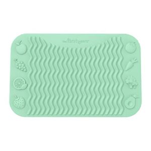 The First Years SenseAbles Finger Foods Placemat – Silicone Feeding Mat for Baby High Chairs or Table – Dishwasher Safe – Mint