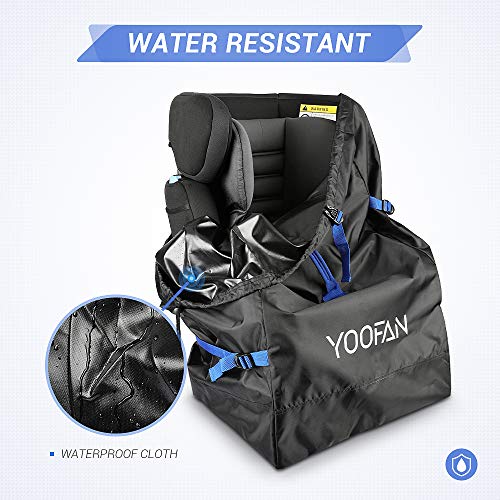 YOOFAN Car Seat Travel Bag for Airplane – Waterproof Carseat Carrier with Full Protective Cover, Adjustable Side Straps and 4 Buttom Pads – Universal Infant Car Seat Bags for Air Travel | The Storepaperoomates Retail Market - Fast Affordable Shopping