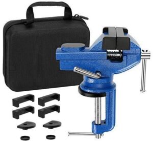 Vise Universal Rotate 360° Work Clamp-on Vise Table Vise, 3″
