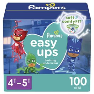 Pampers Easy Ups Training Pants Boys and Girls, 4T-5T (Size 6), 100 Count, Enormous Pack, Packaging & Prints May Vary