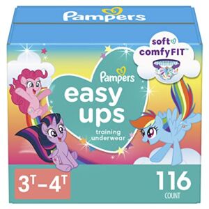 Pampers Easy Ups Training Pants Girls and Boys, 3T-4T (Size 5) – 116 Count, Enormous Pack, Packaging & Prints May Vary