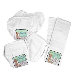 Dappi Reusable Waterproof Nylon Diaper Pants Bundle, Medium