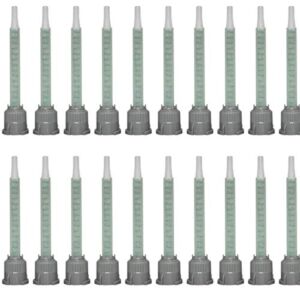 Mixing Nozzles Adhesive Cartridges Tip for 50ml Resin Mixer Adhesive Applicatior 16-Element, 3.6in, 1:1 & 2:1 ratios(20 pieces)