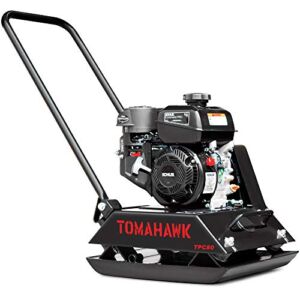 Tomahawk Vibratory Plate Compactor Tamper for Dirt, Asphalt, Gravel, Soil Compaction with 6HP Engine