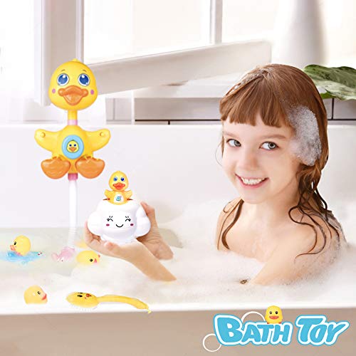 FUN LITTLE TOYS 9 PCs Baby Bath Toys, Duck Spray Water Toy, Bath Squirters, Bath Boat, Fishing Net, Bathtub Toys for Kids, Best Gifts for Kids | The Storepaperoomates Retail Market - Fast Affordable Shopping