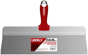 16″ Big Back Taping Knife | LEVEL5 | Stainless Steel w/ Soft Grip Handle | 5-198