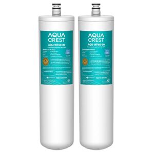 AQUACREST DW80/90 Under Sink Water Filter,Replacemet for Aqua-Pure AP-DW80/90, AP-DWS1000, Kohler K-201-NA, Kohler K-202-NA (Pack of 2), Model No. WF60-80/90