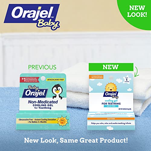 Orajel NonMedicated Cooling Teething Gel, Daytime, 0.33 Ounce | The Storepaperoomates Retail Market - Fast Affordable Shopping