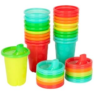 The First Years Take & Toss Spill Proof Sippy Cups Value Pack, Rainbow, 20-Pieces