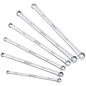 Extra Long Box End Wrench Set, Metric Combination Durable Aviation Spanner 6PCS CRV 8mm – 19mm