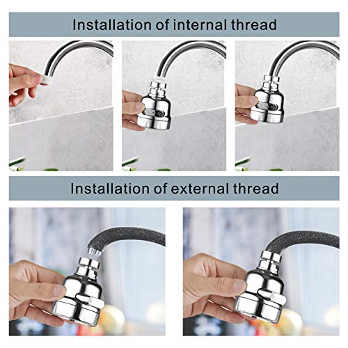 Upgraded 2021 Srmsvyd Movable Kitchen Faucet Head 360° Rotatable Faucet Sprayer Head Replacement Anti -Splash Tap Booster Shower and Water Saving Faucet for Kitchen | The Storepaperoomates Retail Market - Fast Affordable Shopping