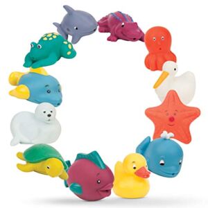 Battat – Bath Buddies Squirters – 12-Pack Little Animal Squirts Fun Bath Toys for Babies 10m+