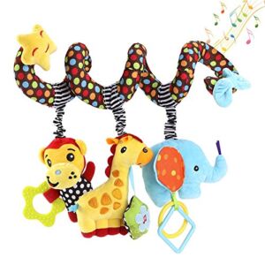 willway Hanging Toys for Car Seat Crib Mobile, Infant Baby Spiral Plush Toys for Crib Bed Stroller Car Seat Bar