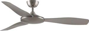 Fanimation GlideAire 52 inch Indoor/Outdoor Ceiling Fan with Brushed Nickel Blades – Brushed Nickel 1