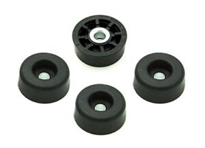 8 Soft Round Rubber Feet Bumpers .437 Inch H X 1.062 Inch D – Made in USA